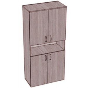 Шкаф с нишей и 4 дверками. 800х400х1800 мм.