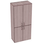 Шкаф с полками закрытый, 4 двери. 800х400х1800 мм.