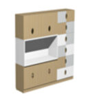 Шкаф для пособий. 2500х500х2200 мм.