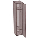 Шкаф-пенал для одежды. 350х400х1800 мм.