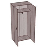 Шкаф для одежды. 800х400х1800 мм.