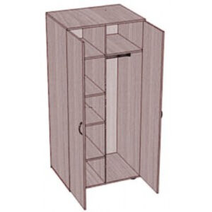 Шкаф для одежды с полками. 800х600х1800 мм.