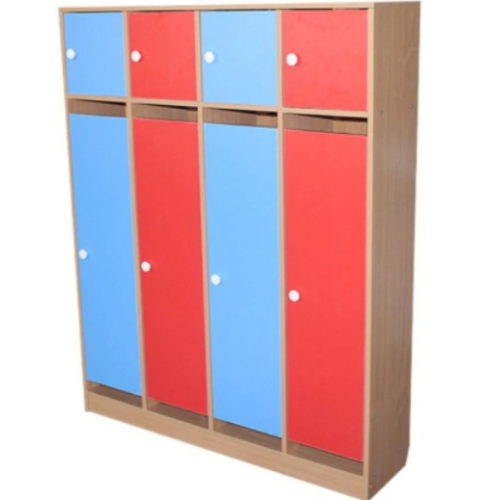 Шкаф для одежды с антресолью детский 2-х местный шкаф 600х300х1500 мм. Шкаф для одежды с антресолью детский 4-х местный шкаф 1200х300х1500 мм.