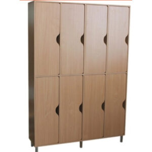 Шкаф двухярусный для одежды детский (8 мест). 1200х340х1750 мм.