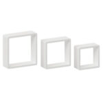 Комплект настенных полок 200x200 мм/240x240 мм/280x280 мм. белый
