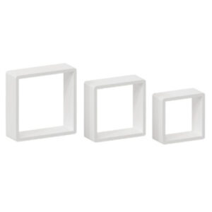 Комплект настенных полок 200x200 мм/240x240 мм/280x280 мм. белый