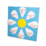 Полка навесная "Ромашка" 1100х1100х230 мм.