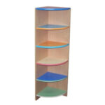 Консоль угловая 6 полок. 300х300х1130 мм.