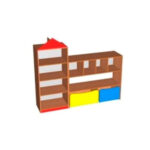 Игровая стенка для игрушек "Домик" 1800х400х1500 мм.