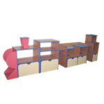 Игровая стенка "Поезд" 3200х450х950 мм.