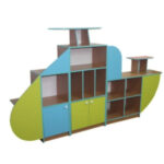 Игровая стенка "Вертолет" 2600х340х1300 мм.