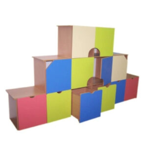 Стенка "Кубик-рубик" 2760х450х1500 мм.