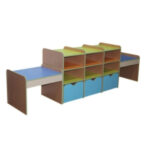 Стеллаж 2-х сторонний 2650х550х810 мм.