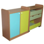 Тумба с дверцами игровая. 1600х400х900 мм.