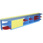 Стеллаж игровой «Развивай-ка». 3420х420х600 мм.