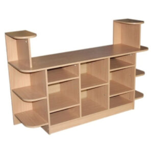 Стеллаж-витрина игровой. 1400х400х900 мм.