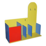 Уголок спортивного инвентаря цветной. 1270х430х1250 мм.