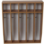 Полотенечница 5-ти местная с полочкой настенная. 700х160х800 мм.