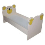 Кровать "Медвежонок" Кремовая. 1230х660х600 мм