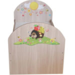 Кровать "Полянка" Цветная. 1230х660х600 мм.