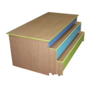 Кровать 2-х ярусная с тумбой. 1550х700х600 мм.