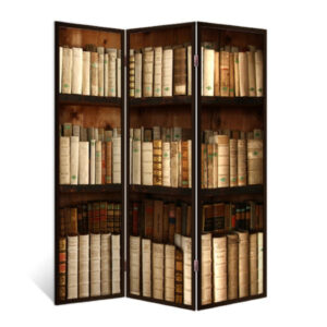 Ширма двухсторонняя с картинкой (книги). 1760х1400 мм.