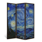 Ширма двухсторонняя с картинкой (Звездная ночь). 1760х1400 мм.