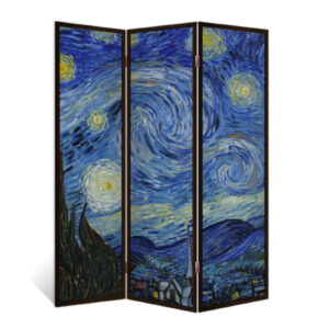 Ширма двухсторонняя с картинкой (Звездная ночь). 1760х1400 мм.