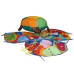 «Черепашка со сменными чехлами (3 шт.)» игрушка напольная дидактическая. Диаметр 1000 мм.