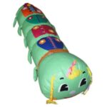 «Гусеница большая» игрушка напольная дидактическая (гранулы, поролон). 1800х300х300 мм.