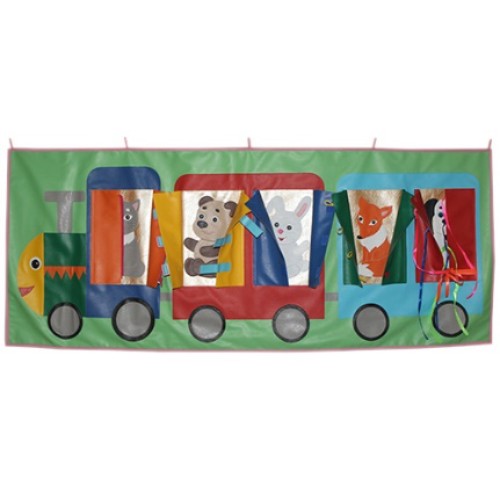 "Паровозик" панно настенное с дидактическими элементами. 1500х600 мм. "Паровозик" панно настенное с дидактическими элементами. 1500х600 мм.