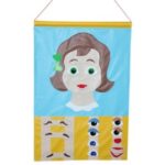 "Эмоции (Алёна)" панно настенное с дидактическими элементами. 500х700 мм.