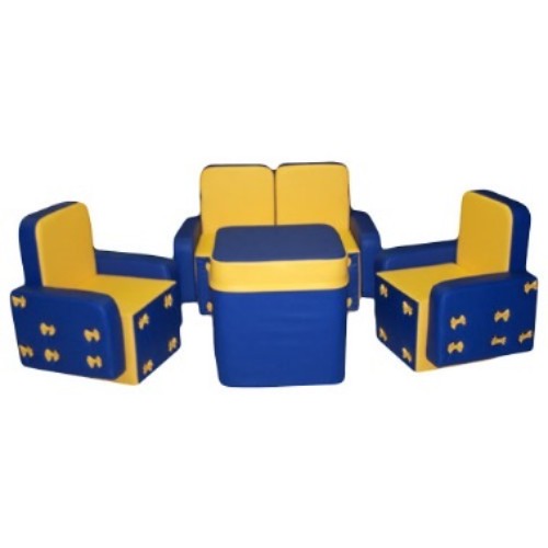 «Бантик» комплект детской мягкой мебели сине-желтый «Бантик» комплект детской мягкой мебели сине-желтый