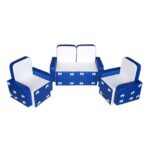 «Бантик без столика» комплект сине-белый