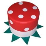 Пуф "Мухоморчик".Д. 400 мм., высота 300 мм.