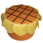 Пуф "Подсолнух". Д. 400 мм., высота 300 мм.