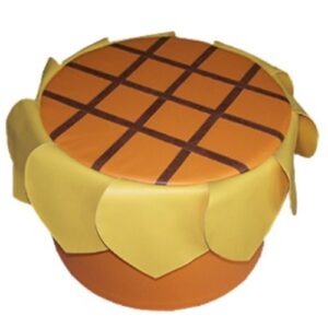 Пуф "Подсолнух". Д. 400 мм., высота 300 мм.