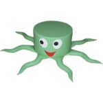 Пуф "Осьминог". Д. 600 мм., высота 350 мм.