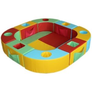 Манеж квадратный разборный (мягкое дно из 4-х частей). 1300х1300х300 мм.