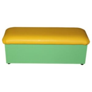 Кушетка без подлокотников большая желто-салатовый. 1000х500х290 мм.