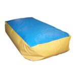 "Остров прямоугольный" для релаксации желто-голубой. 1500х1000х400 мм.