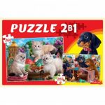 Пазл «МАКСИ 2 в 1 Домашние любимцы»