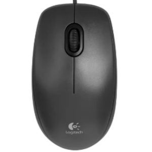 Мышь проводная Logitech. Цвет: черный