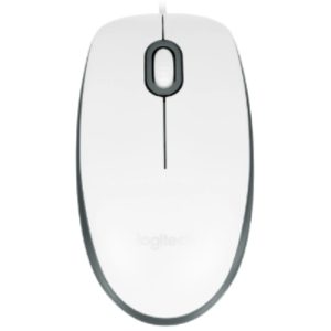 Мышь проводная Logitech.Цвет: белый
