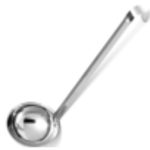 Половник сталь, 250 мл, цельнотянутый с литражем