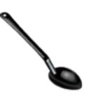 Ложка поликарбонат черная JIWINS P-016