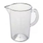 Кувшин мерный (поликарбонат) 1,0 л, прозрачный