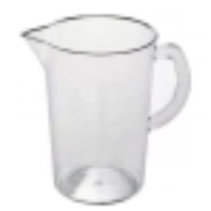 Кувшин мерный (поликарбонат) 1,0 л, прозрачный