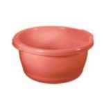 Таз круглый пластик 16,0 л, d=400 мм, 400х310 мм, (бордовый)