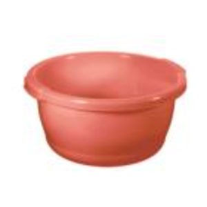 Таз круглый пластик 16,0 л, d=400 мм, 400х310 мм, (бордовый)